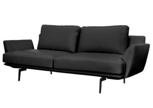 Диван естествена кожа Gram Lux-3 черен