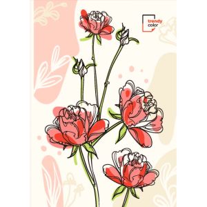 Trendy Color A5 тетрадка за момиче 80л твърда корица