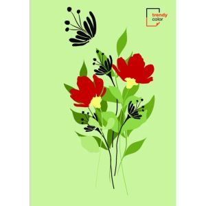 Trendy Color A4 тетрадка за момиче 100л ТВК ШР 2 теми