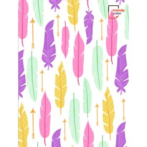 Trendy Color A4 тетрадка за момиче 150л ТВК ШР 3 теми