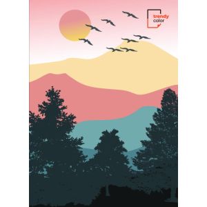 Trendy Color A4 тетрадка за момиче 150л ТВК ШР 3 теми